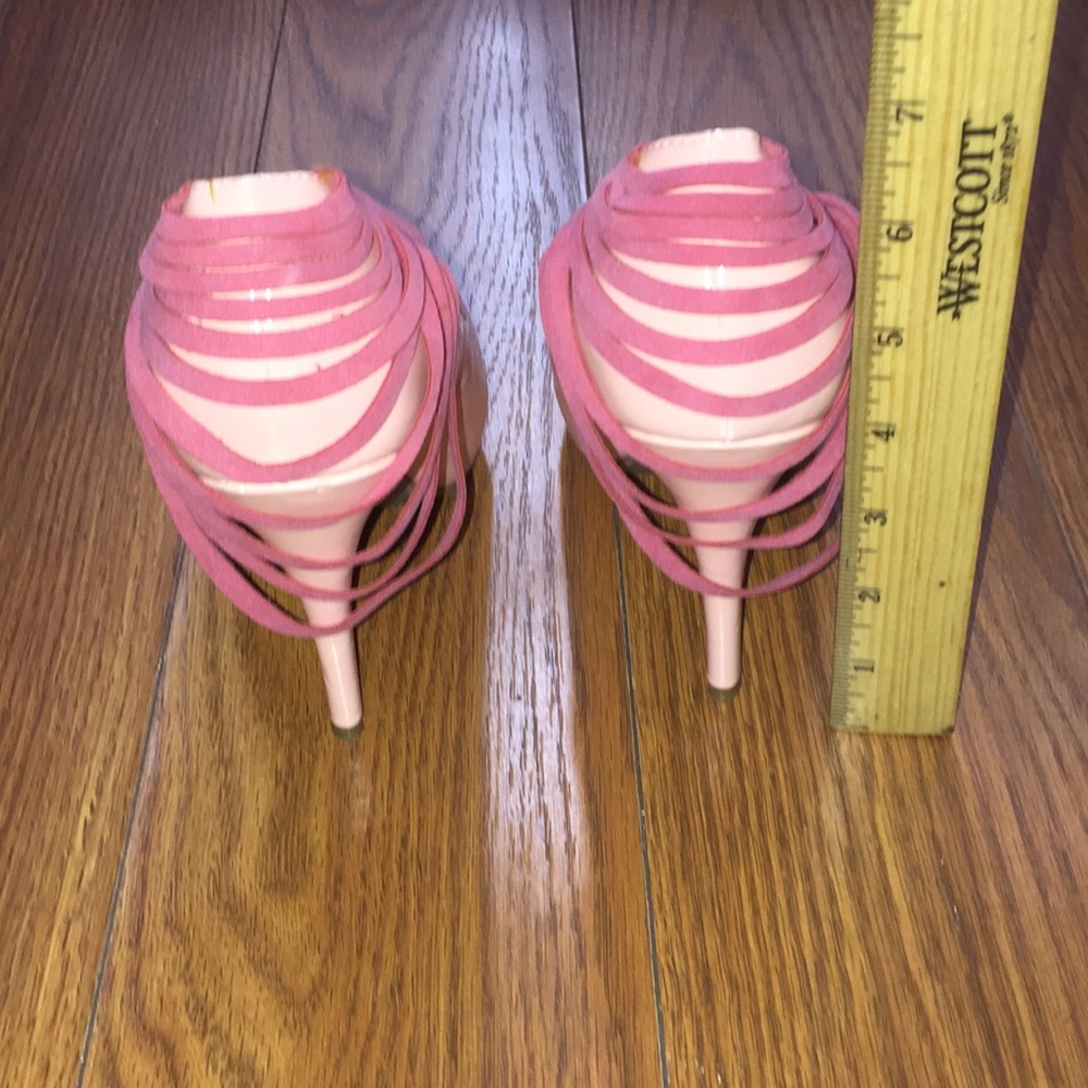 Pink Open toe Pumps - Picture 3 of 8